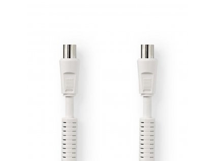 Nedis anténní kabel 120 dB zástrčka Coax - zásuvka Coax, 2 m, bílá (CSGP40020WT20)