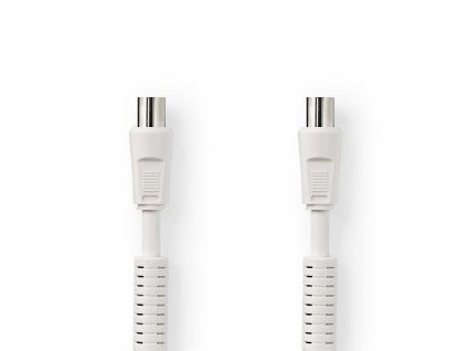 Nedis anténní kabel 120 dB zástrčka Coax - zásuvka Coax, 20 m, bílá (CSGP40020WT200)