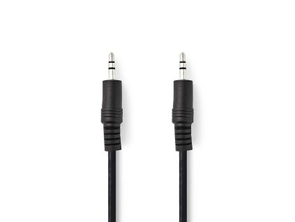 Nedis kabel zástrčka Jack 3.5 mm - zástrčka Jack 3.5 mm, 2 m, černá (CAGL22000BK20)