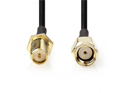 Nedis koaxiální WLAN anténní kabel reverse SMA zástrčka – reverse SMA zásuvka, 5 m (CSGP02210BK50)
