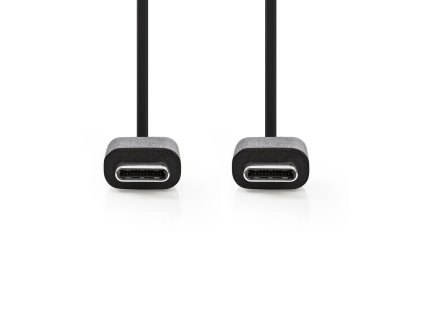 USB 2.0 kabel | Typ-C Zástrčka - Typ-C Zástrčka | 1 m | Černá barva