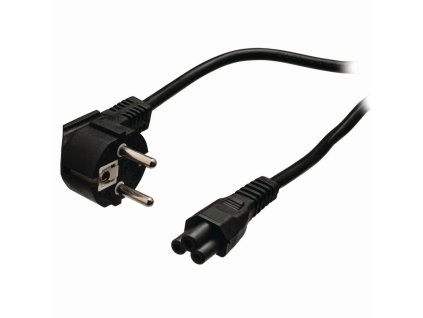 Napájecí Kabel | Úhlová zástrčka Schuko - IEC-320-C5 | 2 m | Černá barva