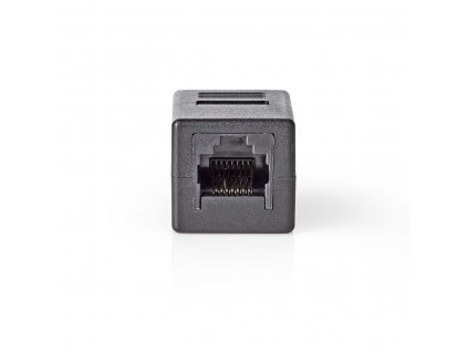 Nedis síťová spojka CAT6 zásuvka RJ45 8P8C – zásuvka RJ45 8P8C, černá (CCGB89010BK)