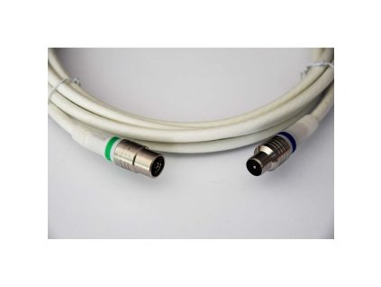 Technetix anténní kabel 105 dB zástrčka Coax - zásuvka Coax, 1.5 m, bílá (TN-RLA10-1.5B)