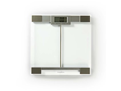 Nedis PESC110DCT skleněná digitální osobní váha do 180 kg, tvrzené sklo