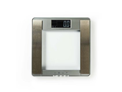 Nedis PESC120DCT skleněná digitální osobní váha, index BMI, 10 profilů, tvrzené sklo