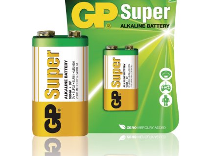 Alkalická baterie GP Super 6LR61 9 V, 1ks, GPB1025