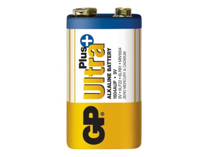 Alkalická baterie GP Ultra+ 6LR61 9 V, 1ks, GPB4004