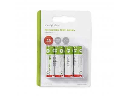 Nedis nabíjecí baterie NiMH AA 1.2V 1300mAh - 4ks, BANM13HR64B