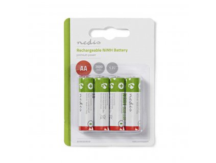 Nedis nabíjecí baterie NiMH AA 1.2V 2600mAh - 4ks, BANM26HR64B