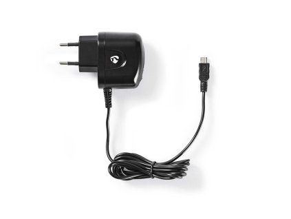 Nedis WCHAM100ABK USB napájecí adaptér 1 A s microUSB kabelem, černá