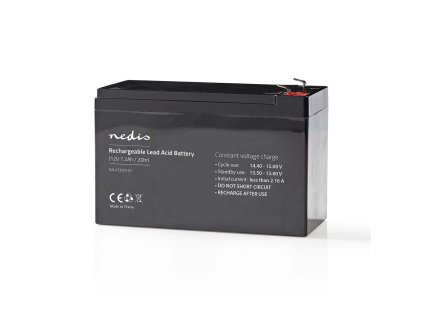 Nedis olověná baterie 12V, 7.2Ah, 151 x 65 x 95 mm (BALA720012V)