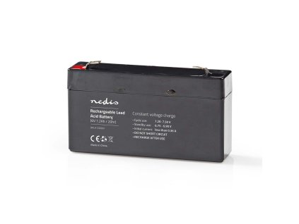 Nedis olověná baterie 6V, 1.2Ah, 97 x 24 x 52 mm (BALA12006V)