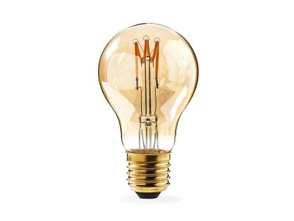 Nedis LED žárovka vláknová A60 E27 3W 120lm 2000K, balení 3 ks (LEDBTFE27A603P)