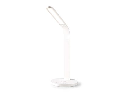 Nedis LTLGQ3MD1WT LED stolní lampa / dotykové ovládání / bezdrátová Qi nabíječka / 1 A / 5 W / 5 úrovní osvětlení / bílá