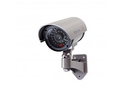 Nedis DUMCB40GY atrapa venkovní bezpečnostní CCTV kamery s IR LED, IP44, šedá