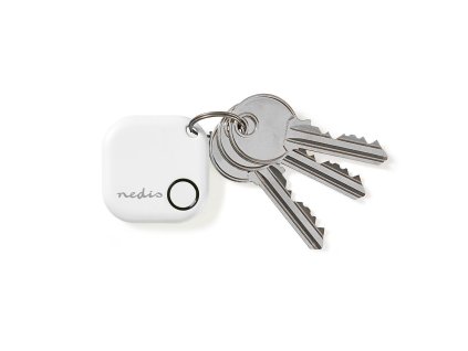 Nedis TRCKBT10WT key finder bezdrátový hlídač/sledovač osobních věcí do 50 m, bílá