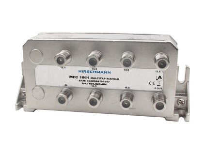 Hirschman 695020464 CATV rozbočovač 2.0 dB / 5-1218 MHz - 6 x výstup