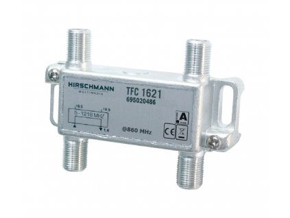 Hirschman TFC1621 CATV rozbočovač 1.7 dB / 5 - 1218 MHz - 2 x výstup