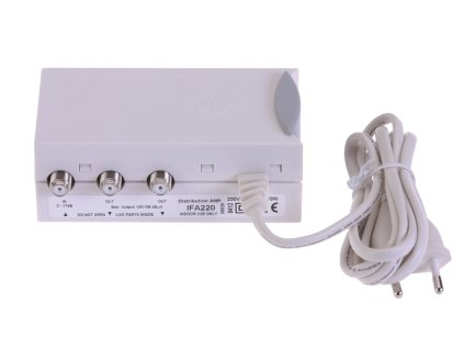 Truiax T339220 zesilovač 17 dB 47-862 MHz, 2 výstupy
