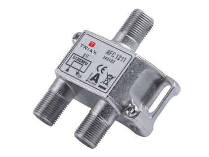 Triax T343102 CATV rozbočovač 1.2 dB / 5-1218 MHz - 1 výstup