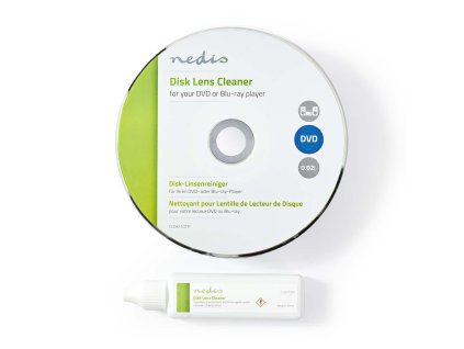 Nedis CLDK110TP DVD / Blu-ray čisticí disk s kapalinou 20 ml