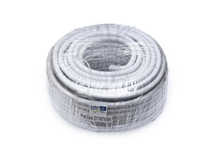 Technetix koaxiální kabel 7 mm, 20 m, bílá (19012120)