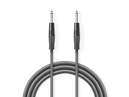 Nedis nesymetrický audio kabel 6.35mm zástrčka - 6.35mm zástrčka, 10 m (COTG23050GY100)
