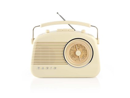 Nedis RDFM5000BG retro radiopřijímač AM / FM, slonovinová