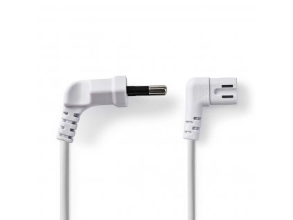 Nedis napájecí kabel zástrčka EURO - IEC-320-C7, bílý, 2 m (PCGP11055WT20)