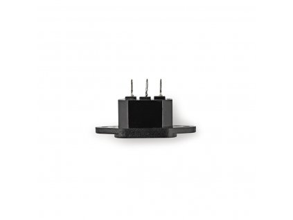 Konektor napájecí síťový 230 V IEC-320-C14 panelová zástrčka černá (PCGP11950B)