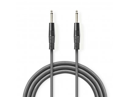 Nedis mono audio kabel zástrčka Jack 6.35 mm - zástrčka Jack 6.35 mm, 3 m, šedá (COTH23050GY30)