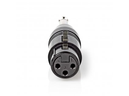 Nedis adaptér XLR 3pin zásuvka - 6.35mm zástrčka stereo (COTP15940BK)