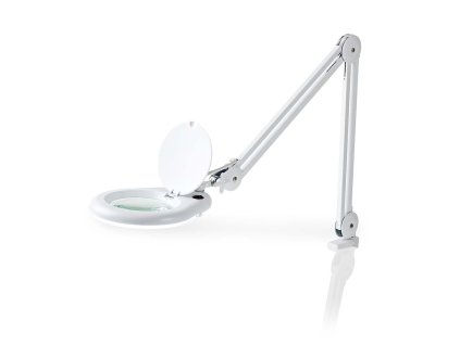 Nedis MAGL22WT5 pracovní lampa s lupou 3 dioptrie, 22 W, 6400K, bílá