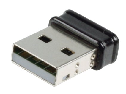 Bezdrátový USB Adaptér N150 2.4 GHz Černá/Kov