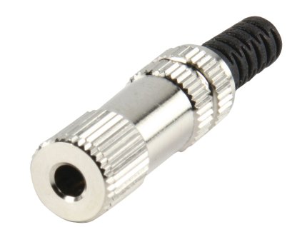Lumberk KLK44 konektor Jack 3.5 mm stereo zásuvka, kovový (LUM-KLK44)