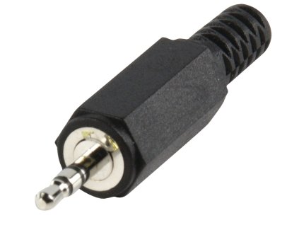 Lumberk KLS13 konektor Jack 2.5 mm stereo zástrčka, plast (LUM-KLS13)