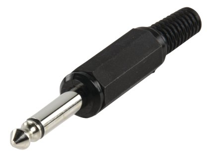 Lumberk KLSM3B konektor Jack 6.35 mm mono zástrčka, plast (LUM-KLSM3B)