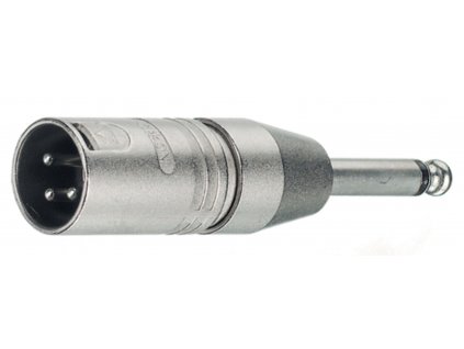 Neutrik XLR adaptér XLR 3-pin zástrčka - Jack 6.35mm zástrčka (NTR-NA2MP)