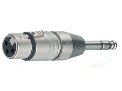 Neutrik adaptér XLR 6.35mm zástrčka - XLR 3-pin zásuvka (NTR-NA3FP)