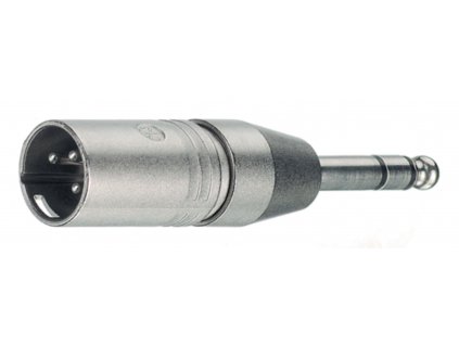 Neutrik XLR adaptér XLR 3-pin zástrčka - Jack 6.35mm zástrčka (NTR-NA3MP)