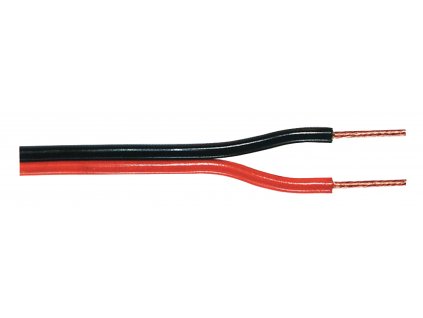 Kabel Reproduktoru na Cívce 2x 0.35 mm² 100 m Černá/Červená