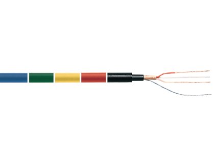 Mikrofon Kabel na Cívce 2x 0.22 mm² 100 m Černá