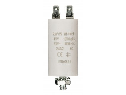 Kondenzátor rozběhový 2.5uf / 450 V s fastony (W1-11002N)