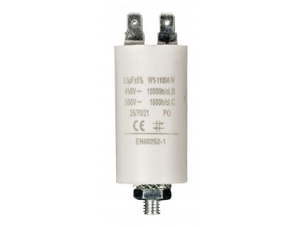 Kondenzátor rozběhový 3.5uf / 450 V s fastony (W1-11004N)