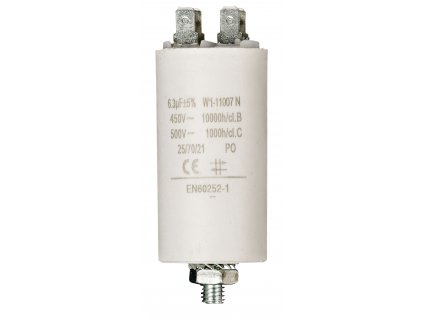 Kondenzátor rozběhový 6.3uf / 450 V s fastony (W1-11007N)