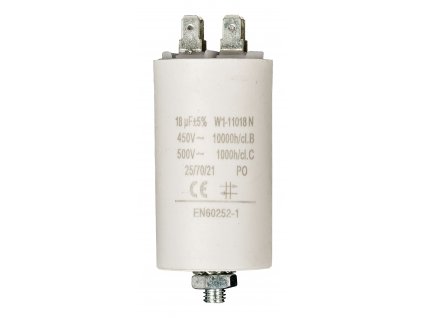 Kondenzátor rozběhový 18uf / 450 V s fastony (W1-11018N)