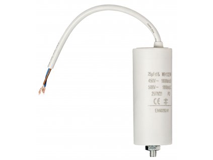 Kondenzátor rozběhový 25uf / 450 V s kabelem (W9-11225N)