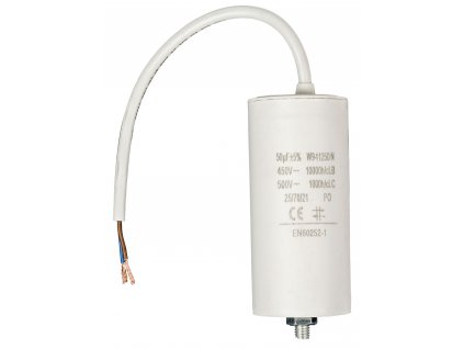 Kondenzátor rozběhový 50uf / 450 V s kabelem (W9-11250N)