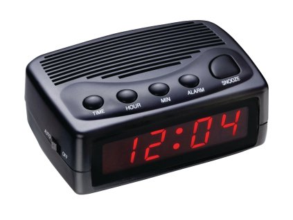 Stolní digitální budík s 0.6" LED displejem, opakované buzení Balance 112574